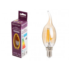 Лампа светодиодная филаментная CA35 СВЕЧА НА ВЕТРУ 6 Вт E14 3000К ЮПИТЕР ДЕКОР