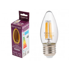 Лампа светодиодная филаментная C37 СВЕЧА 6 Вт E27 3000К ЮПИТЕР ДЕКОР