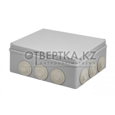 Коробка распаечная ОП 240х190х90мм, 12 мембр. вх. IP55 ЮПИТЕР JP7113-19