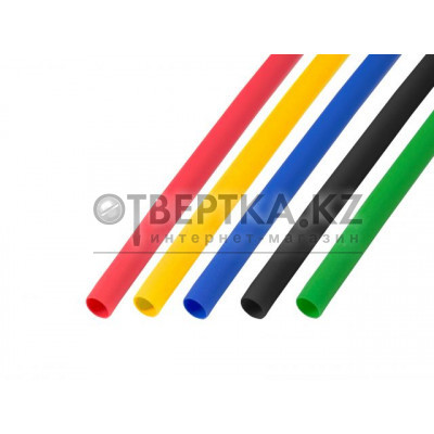 Набор термоусаживаемых трубок 4,0 / 2,0 мм, пять цветов (50 шт. по 1 м) Юпитер JP7230-06 Набор термоусаживаемых трубок 4,0 / 2,0 мм, пять цветов (50 шт. по 1 м) Юпитер JP7230-06