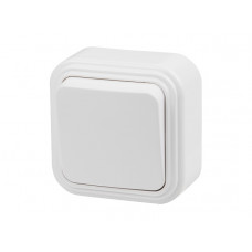 Выключатель 1 клав. (открытый, до 6А) белый, Стандарт, Юпитер в Алматы