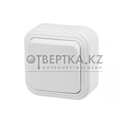 Выключатель 1 клав. (открытый, до 6А) белый, Стандарт, Юпитер JP7410-01