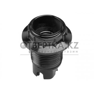 Патрон Е14 карболитовый с кольцом, черный Юпитер JP7700-05