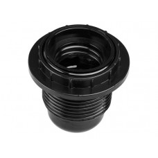 Патрон Е27 карболитовый с кольцом, черный Юпитер в Атырау