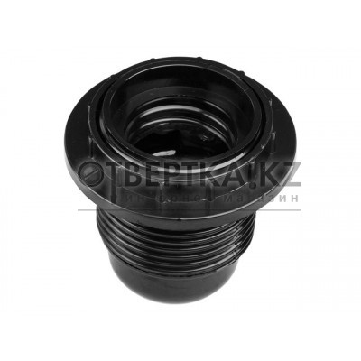 Патрон Е27 карболитовый с кольцом, черный Юпитер JP7700-06