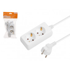 Удлинитель 1,5м (2 роз., 2,2кВт, с/з, ПВС 3х0,75) Юпитер в Алматы