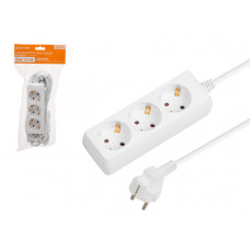 Удлинитель 5м (3 роз., 2,2кВт, с/з, ПВС 3х0,75) Юпитер в Алматы