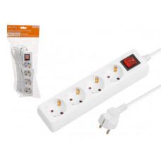 Удлинитель 5м (4 роз., 2,2кВт, с/з, выкл, ПВС 3х0,75) Юпитер