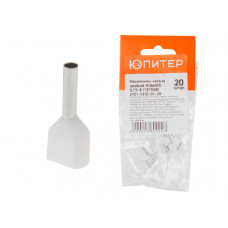 Наконечник-гильза двойной НШвИ(2) 0,75-8 (TE7508) (20 шт) Юпитер в Атырау Наконечник-гильза двойной НШвИ(2) 0,75-8 (TE7508) (20 шт) Юпитер в Атырау