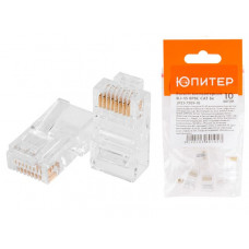 Разъем (джек) компьютерный RJ-45 8P8C CAT 6e (10 шт.) ЮПИТЕР в Алматы