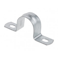Скоба металлическая двухлапковая d 31-32 мм (5шт) Юпитер