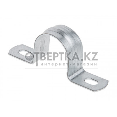 Скоба металлическая двухлапковая d 25-26 мм (50шт) Юпитер JPZ7-3202-03-50