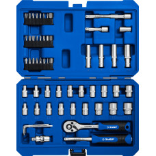 ЗУБР А-57, 57 предм., (1/4″), универсальный набор инструмента, Профессионал (27671-H57) в Атырау