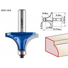 ЗУБР 50.8 x 25 мм, радиус 19 мм, фреза кромочная калевочная №1, Профессионал (28701-50.8) в Актобе