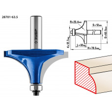 ЗУБР 63.5 x 32 мм, радиус 25 мм, фреза кромочная калевочная №1, Профессионал (28701-63.5) в Актобе