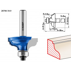 ЗУБР 34.9 x 15 мм, радиус 4.8 мм, фреза кромочная калевочная №5, Профессионал (28706-34.9) в Актобе