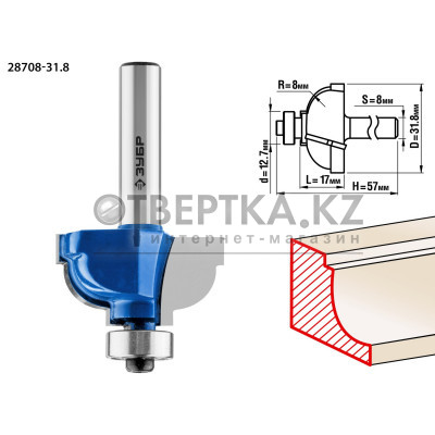 Кромочная фреза ЗУБР 28708-31.8