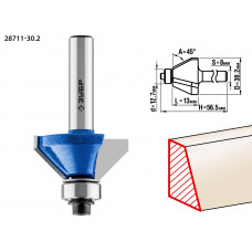 ЗУБР 30.2 x 13 мм, фреза кромочная калевочная (фасочная) №9, Профессионал (28711-30.2) в Актобе