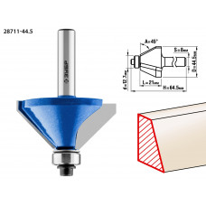 ЗУБР 44.5 x 23 мм, фреза кромочная калевочная (фасочная) №9, Профессионал (28711-44.5) в Актобе