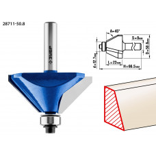 ЗУБР 50.8 x 27 мм, фреза кромочная калевочная (фасочная) №9, Профессионал (28711-50.8) в Актобе