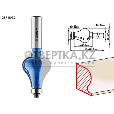 Кромочная фреза ЗУБР 28718-32