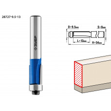 ЗУБР 9.5 x 13 мм, хвостовик 8 мм, фреза кромочная с нижним подшипником, Профессионал (28727-9.5-13) в Актобе