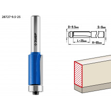 ЗУБР 9.5 x 25 мм, хвостовик 8 мм, фреза кромочная с нижним подшипником, Профессионал (28727-9.5-25) в Актобе