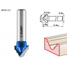 ЗУБР 12.7 x 10 мм, радиус 2.4 мм, фреза пазовая фасонная №6, Профессионал (28745-12.7) в Актобе