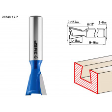 ЗУБР 12.7 x 13 мм, угол 12°, фреза пазовая фасонная ″Ласточкин Хвост″, Профессионал (28748-12.7) в Актобе