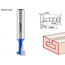 ЗУБР 9.5 x 12 мм, высота 5 мм, фреза пазовая Т-образная №1, Профессионал (28749-9.5-60) в Актобе