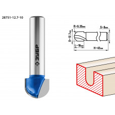 ЗУБР 12.7 x 10 мм, радиус 6.35 мм, фреза пазовая галтельная, Профессионал (28751-12.7-10) в Актобе