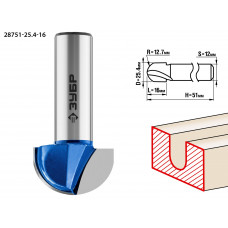 ЗУБР 25.4 x 16 мм, радиус 9.5 мм, фреза пазовая галтельная, Профессионал (28751-25.4-16) в Алматы