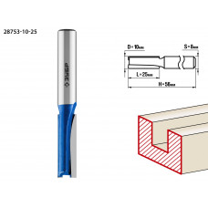 ЗУБР 10 x 25 мм, хвостовик 8 мм, фреза пазовая прямая, Профессионал (28753-10-25) в Актобе
