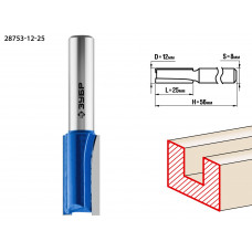 ЗУБР 12 x 25 мм, хвостовик 8 мм, фреза пазовая прямая, Профессионал (28753-12-25) в Актобе
