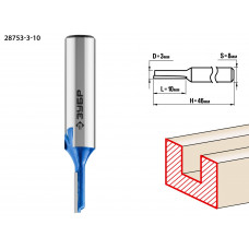 ЗУБР 3 x 10 мм, хвостовик 8 мм, фреза пазовая прямая, Профессионал (28753-3-10) в Актобе