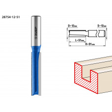 ЗУБР 12 x 51 мм, хвостовик 12 мм, фреза пазовая прямая. удлиненная, Профессионал (28754-12-51) в Актобе