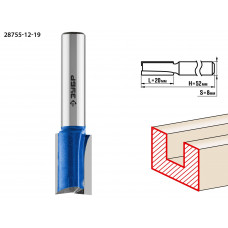 ЗУБР 12 x 19 мм, хвостовик 8 мм, фреза пазовая прямая с нижними подрезателями, Профессионал (28755-12-19) в Актобе