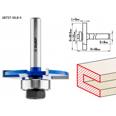 ЗУБР 50.8 x 5 мм, хвостовик 8 мм, фреза горизонтально-пазовая, Профессионал (28757-50.8-5) в Алматы