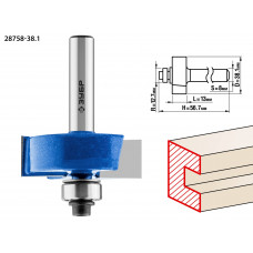 ЗУБР 38.1 x 13 мм, хвостовик 12 мм, фреза фальцевая, Профессионал (28758-38.1) в Актобе