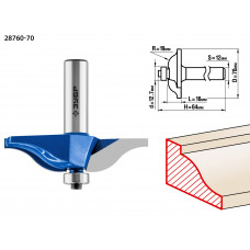 ЗУБР 70 x 16 мм, радиус 15.8 мм, фреза фигирейная №1, Профессионал (28760-70) в Актобе