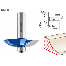 ЗУБР 51 x 10 мм, радиус 19 мм, фреза фигирейная №2, Профессионал (28761-51) в Актобе