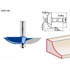 ЗУБР 89 x 16 мм, радиус 38.1 мм, фреза фигирейная №2, Профессионал (28761-89) в Актобе