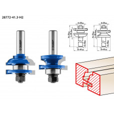 ЗУБР 41 x 23 мм, хвостовик 12 мм, набор фрез рамочных №2, Профессионал (28772-41.3-H2) в Актобе