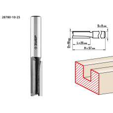 ЗУБР 10 x 25 мм, хвостовик 8 мм, фреза пазовая прямая, Профессионал (28780-10-25) в Актобе