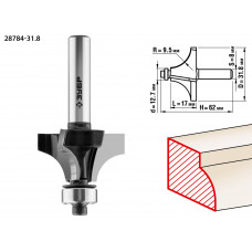 ЗУБР 31.8 x 17 мм, радиус 9.5 мм, фреза кромочная калевочная №1, Профессионал (28784-31.8) в Актобе