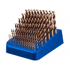 ЗУБР КОБАЛЬТ, 91 шт, (1-10/0,1 мм), сталь Р6М5К5, класс А, пласт.бокс, набор сверл по металлу, Профессионал (29626-H91) в Актау