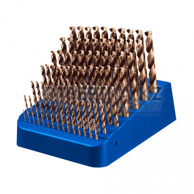 ЗУБР КОБАЛЬТ, 91 шт, (1-10/0,1 мм), сталь Р6М5К5, класс А, пласт.бокс, набор сверл по металлу, Профессионал (29626-H91)