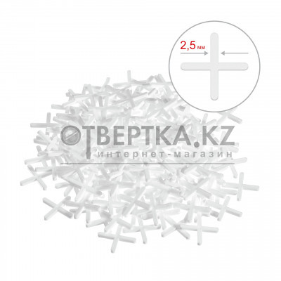 ЗУБР 2.5мм, 150 шт, крестики для плитки (33811-2.5)