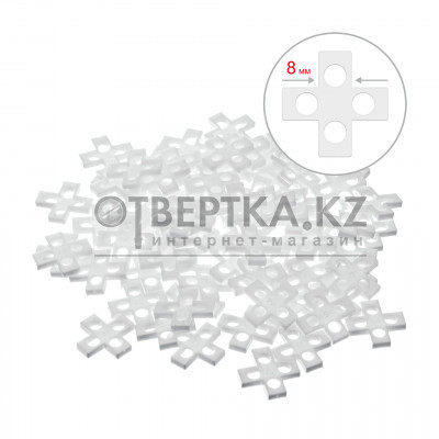 ЗУБР 8 мм, 75 шт, крестики для плитки (33811-8)