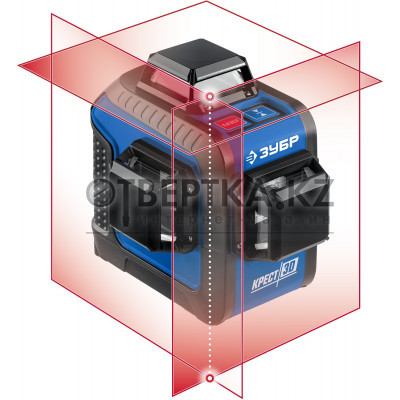 ЗУБР КРЕСТ 3D, 20 - 70 м, лазерный нивелир, Профессионал (34908) 34908_z01
